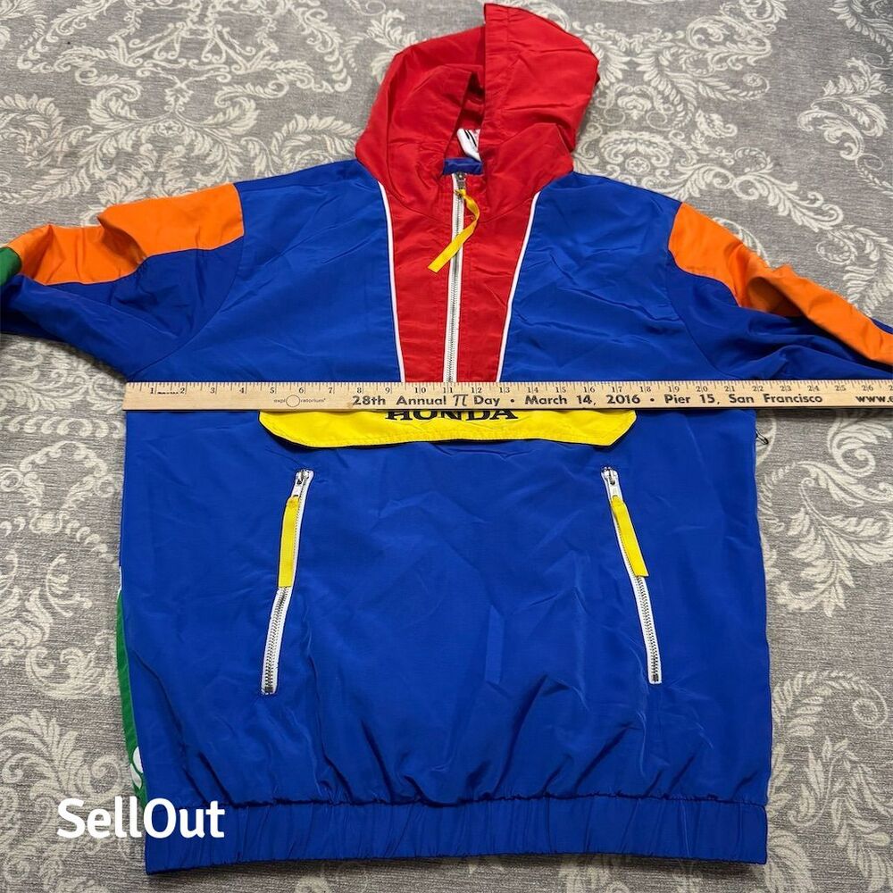 21 Savage x Honda x Forever 21 Unisex Windbreaker Jacket Multicolor - Picture 5 of 9